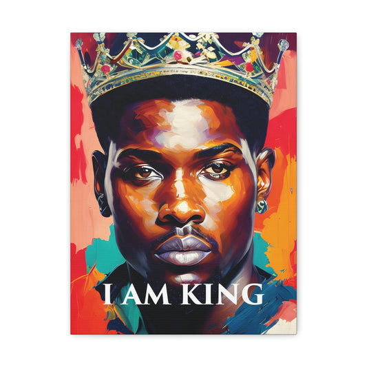 I Am King: A Majestic Afro Art